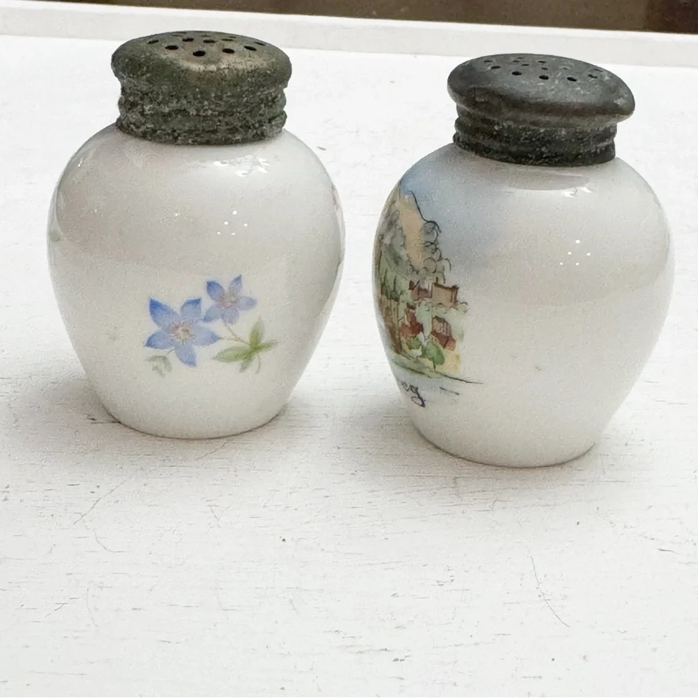 Berlin Thomas of Germany 892 Vintage Salt & Pepper Shakers Hand Painted - Picture 3 of 12